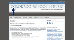 Desktop Screenshot of coloradoschoolofmusic.com